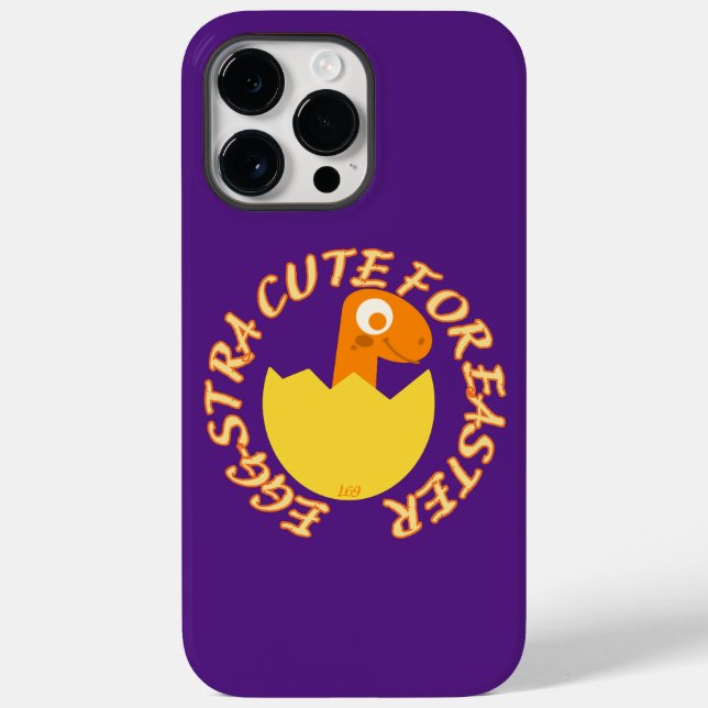 EGGSTRA CUTE FOR EASTER  funny easter dino gift    Case-Mate iPhone Case (Back)