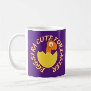 EGGSTRA CUTE FOR EASTER  funny easter dino gift    Coffee Mug
