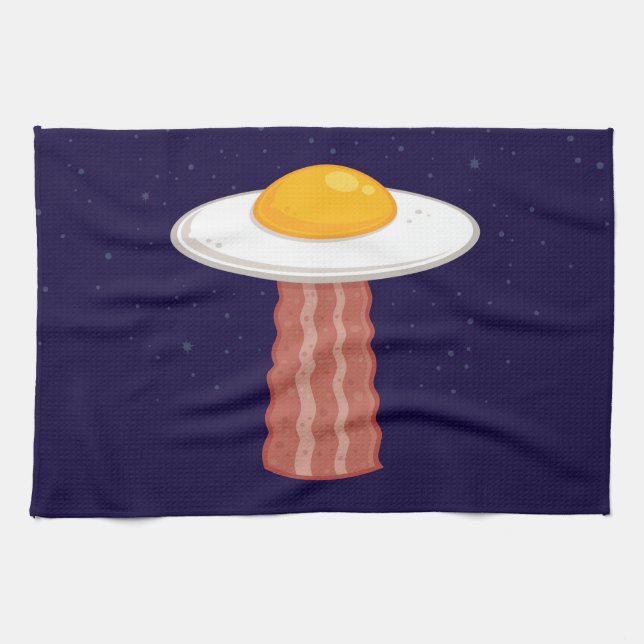 Eggstraterrestrial Tea Towel (Horizontal)