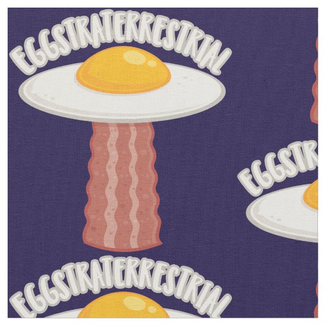 Eggstraterrestrial With Text Fabric (Close Up)