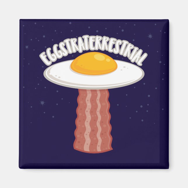Eggstraterrestrial With Text Magnet (Front)