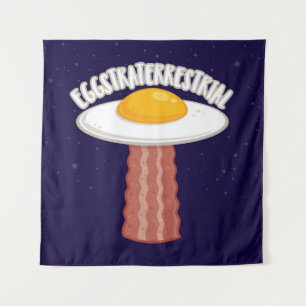 Eggstraterrestrial With Text Tapestry