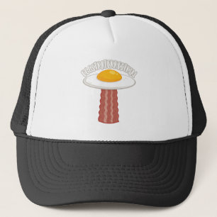 Eggstraterrestrial With Text Trucker Hat