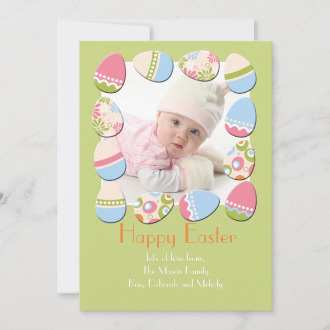 Eggstravaganza Photo Easter Card (Front)