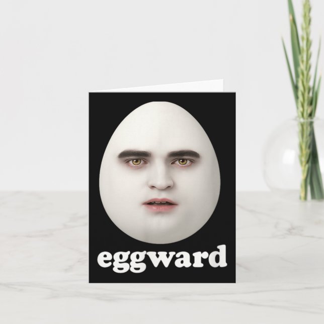 Eggward Funny Meme  Card (Front)