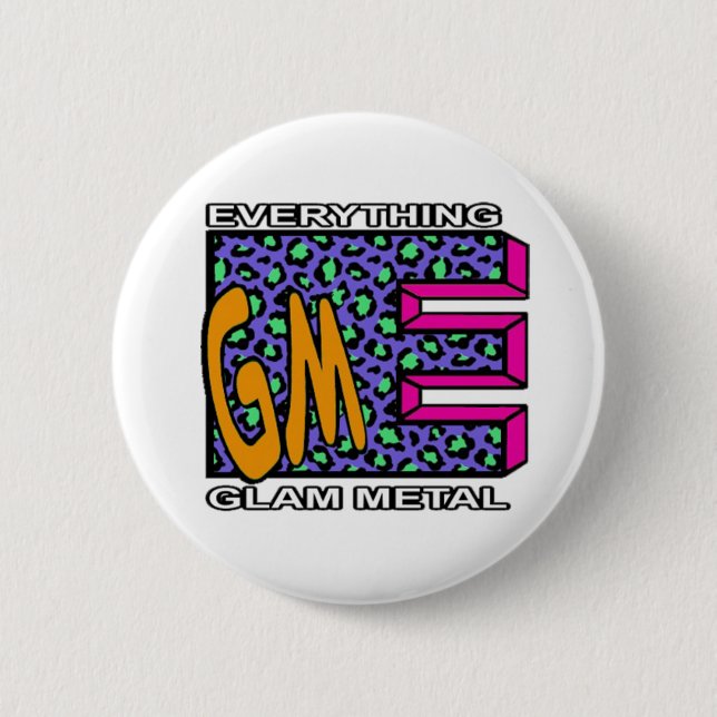 EGM Blue Leopard Logo Large Button (Front)