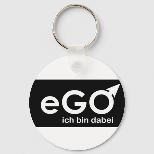 ego ich bin dabei key ring (Front)