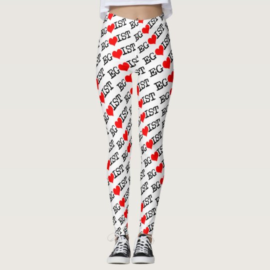 Egoist Red Heart Leggings