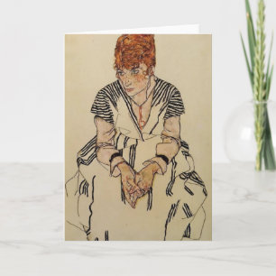 Egon Schiele- Artist's Sister in Law Card