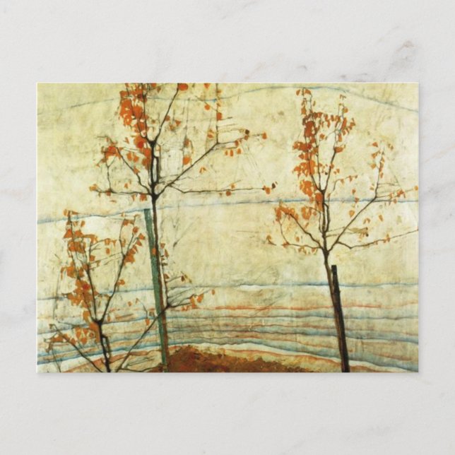 Egon Schiele- Autumn Trees 1911 Postcard (Front)