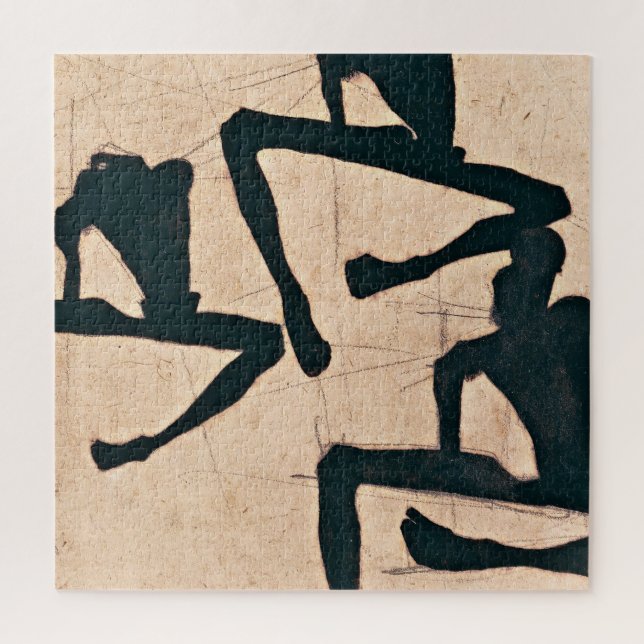 Egon Schiele - Composition with Three Male Jigsaw Puzzle (Vertical)