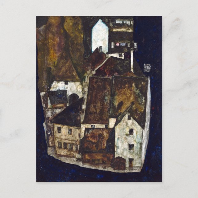 Egon Schiele Dead City III City on the Blue River Postcard (Front)