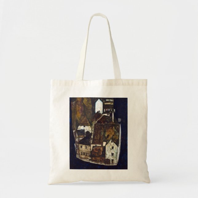 Egon Schiele Dead City III City on the Blue River Tote Bag (Front)