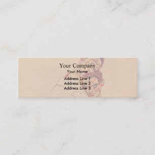 Egon Schiele- Double Self Portrait Mini Business Card