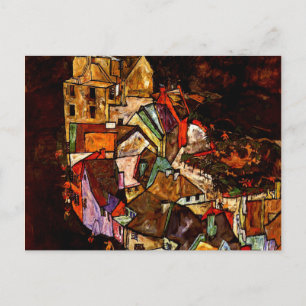 Egon Schiele - Edge of Town Postcard