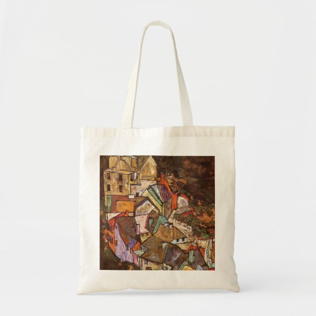 Egon Schiele - Edge Of Town Tote Bag (Front)