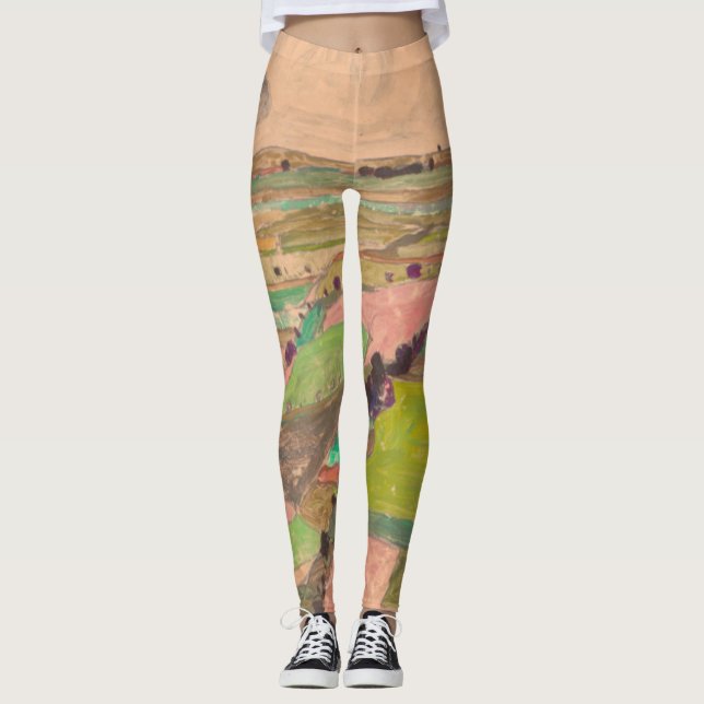 Egon Schiele - Field Landscape Leggings (Front)
