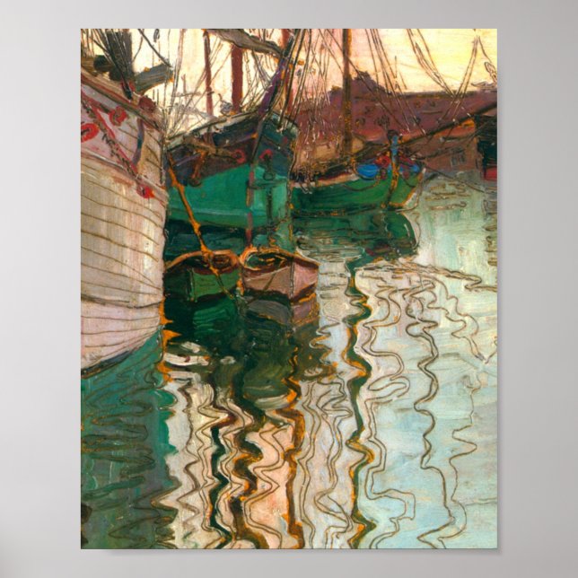 Egon Schiele - Harbour Of Trieste Poster (Front)