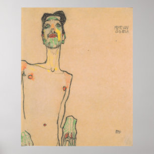 Egon Schiele mime van osen Poster