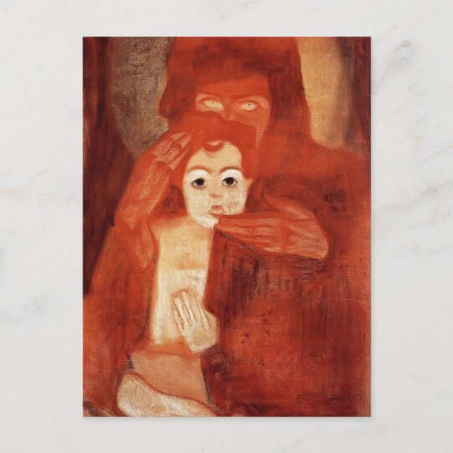 Egon Schiele- Mother and Child (Madonna) Postcard (Front)