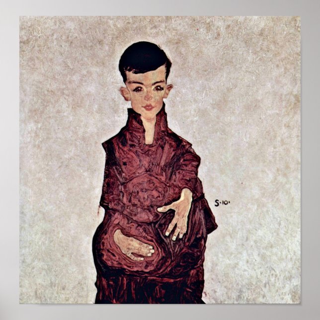 Egon Schiele - Portrait of Herbert Rainer Poster (Front)