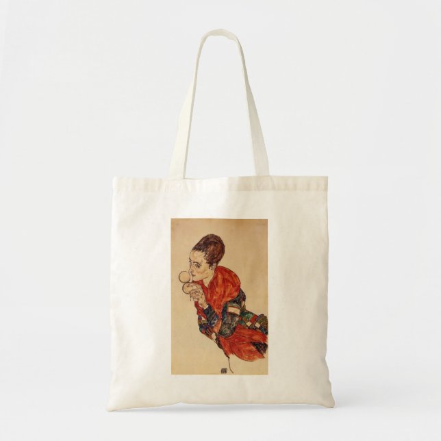 Egon Schiele-Portrait of the Actress Marga Boerner Tote Bag (Front)
