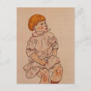 Egon Schiele- Seated Child Postcard