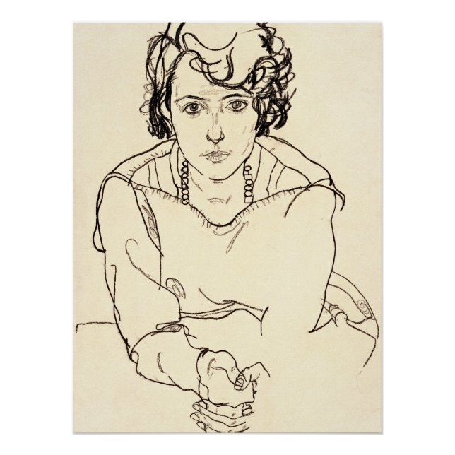 Egon Schiele -Seated Woman Poster (Front)