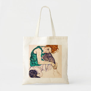 Egon Schiele - Seated Woman With Legs Drawn Up Tote Bag