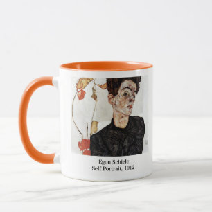 Egon Schiele , Self portrait, 1912 Mug