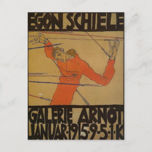 Egon Schiele- Self Portrait as St. Sebastian Postcard