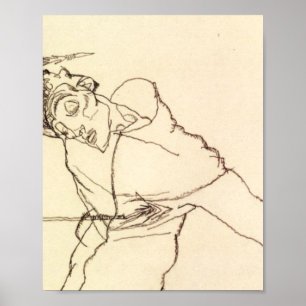 Egon Schiele- Self Portrait As St Sebastian Poster