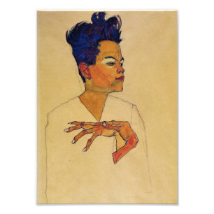 Egon Schiele Self Portrait Print