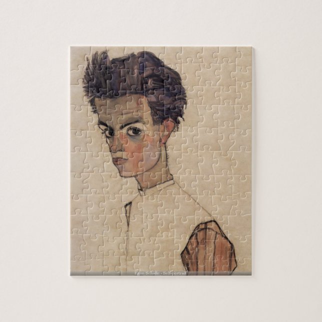 Egon Schiele - Self-portrait puzzle (Vertical)