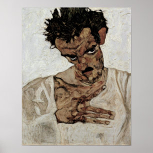 Egon+Schiele,self-portrait+with+fruit+Lantern,Egon Poster
