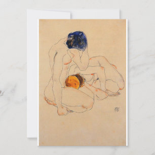 Egon Schiele - Two Friends Thank You Card
