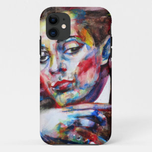 egon schiele - watercolor portrait iPhone 11 case