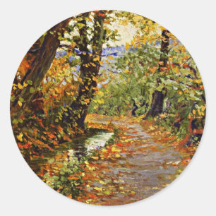Egon Schiele - Winding Brook Classic Round Sticker