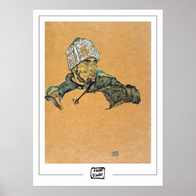 Egon Schiele Zedign Art Poster #14-3 (Front)