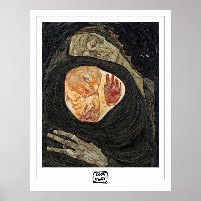Egon Schiele Zedign Art Poster #20-2 (Front)