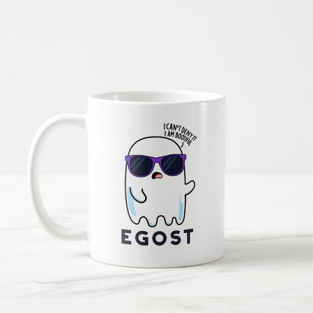 Egost Funny Halloween Ego Ghost Pun Coffee Mug (Left)