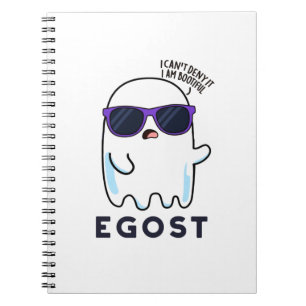Egost Funny Halloween Ego Ghost Pun Notebook