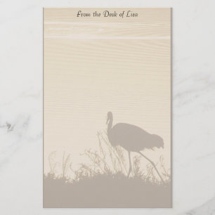 Egret at Dawn Stationery