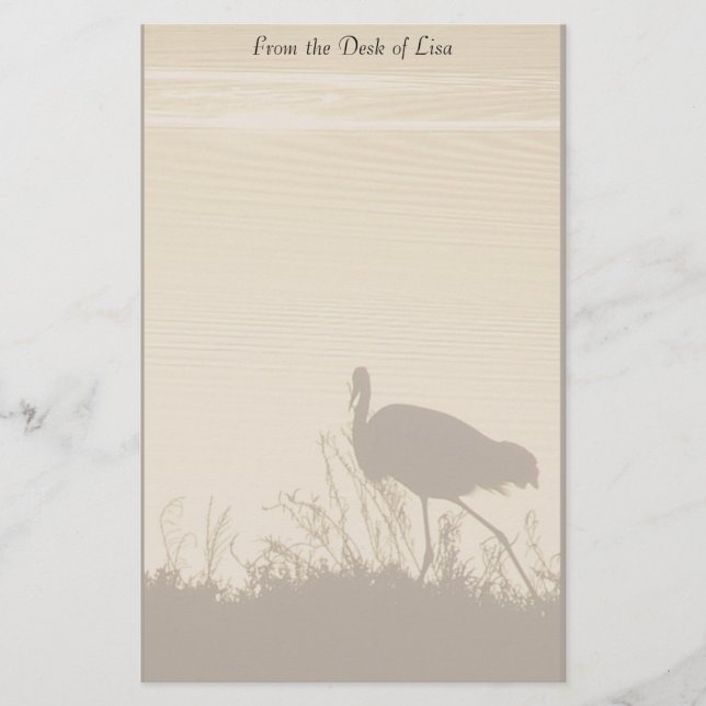 Egret at Dawn Stationery (Front)