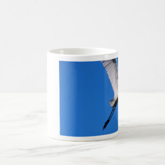 Egret in Flight Coffee Mug