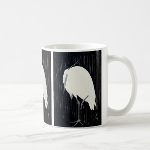 Egret in the Rain by Ohara Koson Coffee Mug