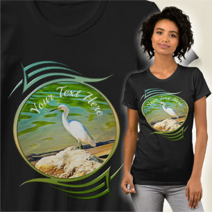 Egret On The Mismaloya River 0335 T-Shirt