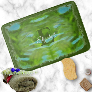 Egret Reflection On The River 0335 Bath Mat