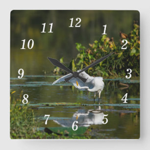 Egret Wing Exam Wall Clock
