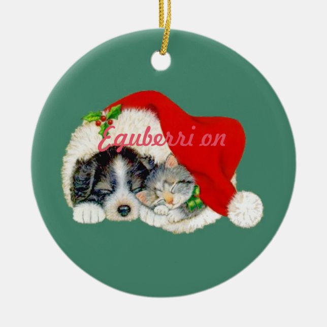 Eguberri on Basque Christmas Ornament (Front)